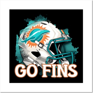 Go fins Posters and Art